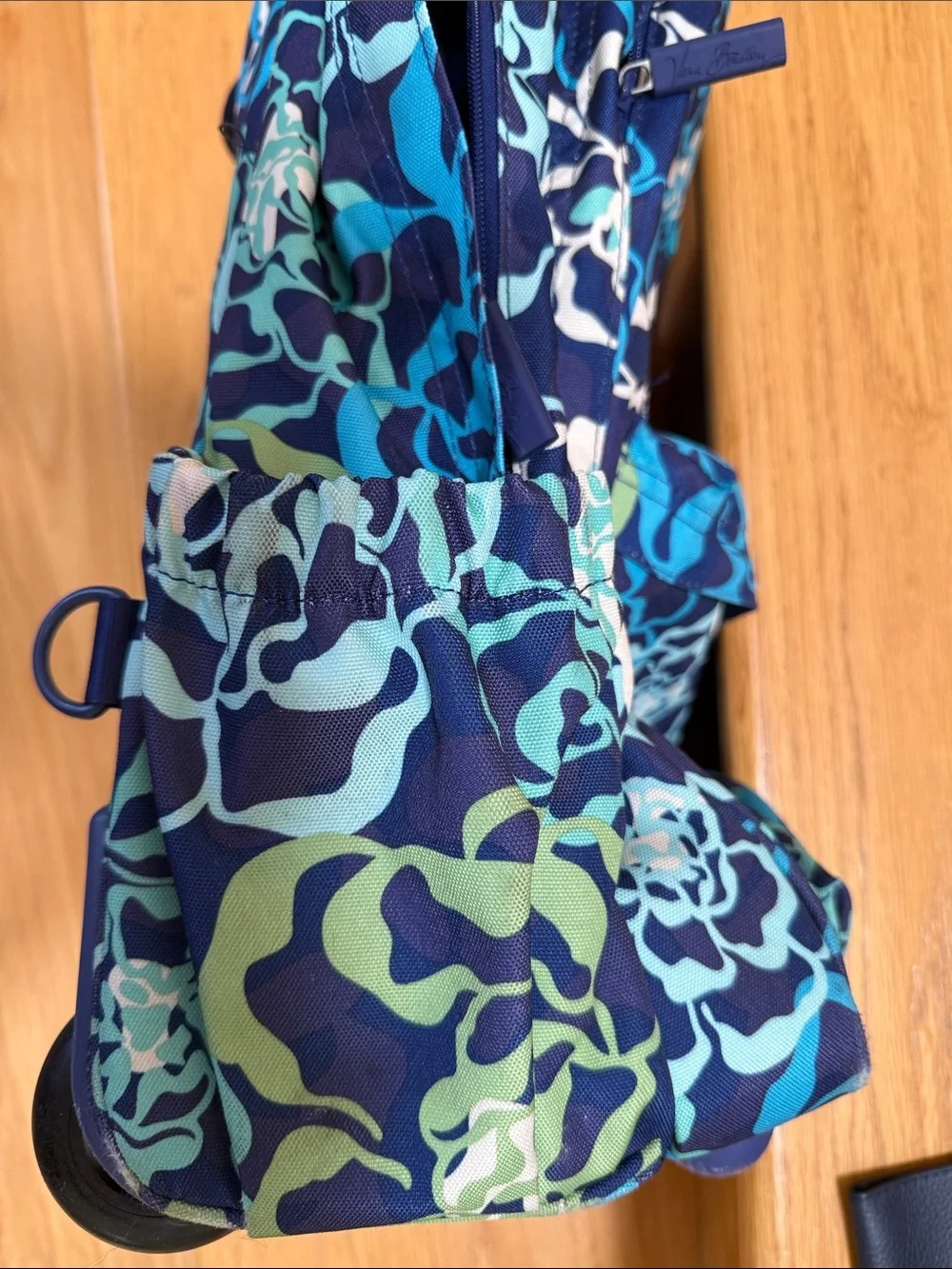 Vera Bradley Rolling Backpack in Katalina Blues